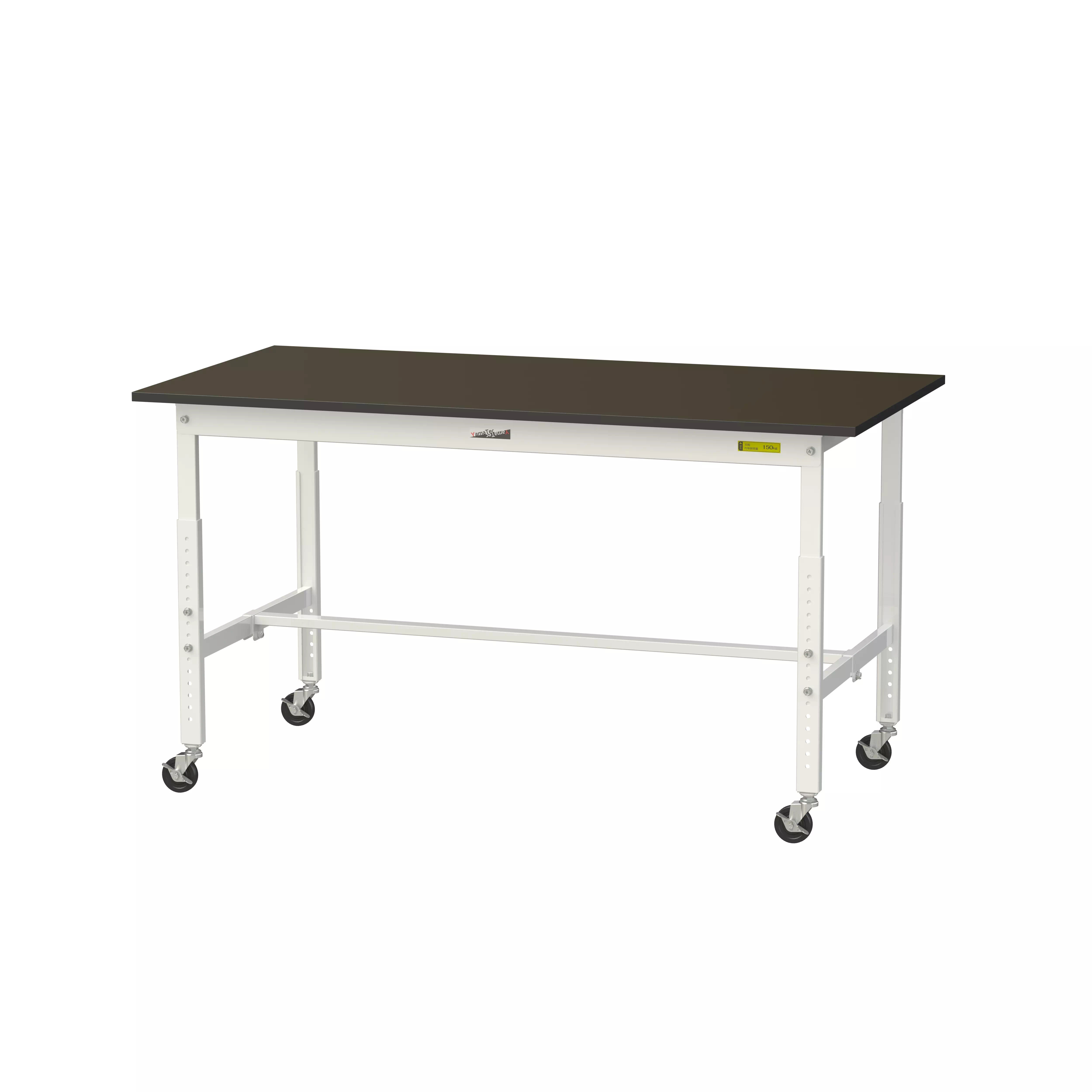 実験用ラボテーブル 高さ調整タイプ移動式 H685mm～H985mm